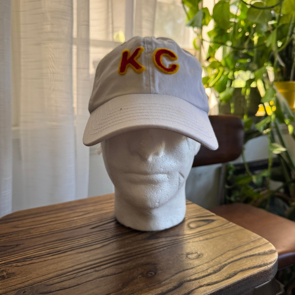 Kansas‎ City Baseball Dad Cap White Adjustable Strap USA